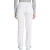 imageDickies Women Scrub Pullon Pant Mid Rise Tapered Leg Bottoms with 6 Pockets ampamp RibKnit Waistband DK135White
