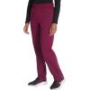 imageDickies Women Scrub Pullon Pant Mid Rise Tapered Leg Bottoms with 6 Pockets ampamp RibKnit Waistband DK135Wine