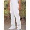 imageDickies Women and Men Natural Rise Pant with 2 Pockets and Adjustable Drawstring 83006White