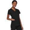 imageDickies Womens EDS Signature Scrubs Jr Fit Mock Wrap TopBlack