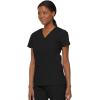 imageDickies Womens EDS Signature Scrubs Jr Fit Mock Wrap TopBlack