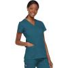 imageDickies Womens EDS Signature Scrubs Jr Fit Mock Wrap TopCaribbean Blue