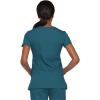 imageDickies Womens EDS Signature Scrubs Jr Fit Mock Wrap TopCaribbean Blue