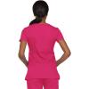 imageDickies Womens EDS Signature Scrubs Jr Fit Mock Wrap TopHot Pink