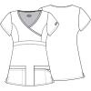 imageDickies Womens EDS Signature Scrubs Jr Fit Mock Wrap TopHunter