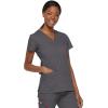 imageDickies Womens EDS Signature Scrubs Jr Fit Mock Wrap TopPewter