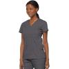 imageDickies Womens EDS Signature Scrubs Jr Fit Mock Wrap TopPewter
