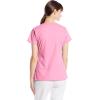 imageDickies Womens EDS Signature Scrubs Jr Fit Mock Wrap TopPretty in Pink
