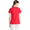 imageDickies Womens EDS Signature Scrubs Jr Fit Mock Wrap TopRed