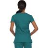 imageDickies Womens EDS Signature Scrubs Jr Fit Mock Wrap TopTeal Blue