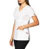 imageDickies Womens EDS Signature Scrubs Jr Fit Mock Wrap TopWhite