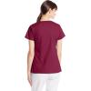 imageDickies Womens EDS Signature Scrubs Jr Fit Mock Wrap TopWine