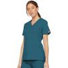 imageDickies Womens Genflex Youtility Mock Wrap TopCaribbean Blue