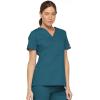 imageDickies Womens Genflex Youtility Mock Wrap TopCaribbean Blue