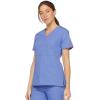 imageDickies Womens Genflex Youtility Mock Wrap TopCeil Blue