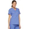 imageDickies Womens Genflex Youtility Mock Wrap TopCeil Blue