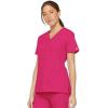 imageDickies Womens Genflex Youtility Mock Wrap TopHot Pink