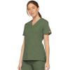 imageDickies Womens Genflex Youtility Mock Wrap TopOlive