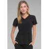 imageDickies Womens Scrub Top VNeck Top with 2 Pockets Moisture Wicking and 360 Stretch Fabric  DK615Black