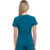 imageDickies Womens Scrub Top VNeck Top with 2 Pockets Moisture Wicking and 360 Stretch Fabric  DK615Caribbean Blue