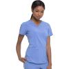 imageDickies Womens Scrub Top VNeck Top with 2 Pockets Moisture Wicking and 360 Stretch Fabric  DK615Ciel