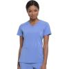 imageDickies Womens Scrub Top VNeck Top with 2 Pockets Moisture Wicking and 360 Stretch Fabric  DK615Ciel