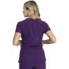 imageDickies Womens Scrub Top VNeck Top with 2 Pockets Moisture Wicking and 360 Stretch Fabric  DK615Eggplant