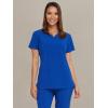 imageDickies Womens Scrub Top VNeck Top with 2 Pockets Moisture Wicking and 360 Stretch Fabric  DK615Galaxy Blue