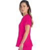 imageDickies Womens Scrub Top VNeck Top with 2 Pockets Moisture Wicking and 360 Stretch Fabric  DK615Hot Pink