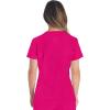 imageDickies Womens Scrub Top VNeck Top with 2 Pockets Moisture Wicking and 360 Stretch Fabric  DK615Hot Pink
