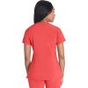 imageDickies Womens Scrub Top VNeck Top with 2 Pockets Moisture Wicking and 360 Stretch Fabric  DK615Ravashing Coral