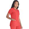 imageDickies Womens Scrub Top VNeck Top with 2 Pockets Moisture Wicking and 360 Stretch Fabric  DK615Ravashing Coral