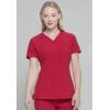 imageDickies Womens Scrub Top VNeck Top with 2 Pockets Moisture Wicking and 360 Stretch Fabric  DK615Red