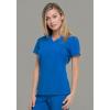imageDickies Womens Scrub Top VNeck Top with 2 Pockets Moisture Wicking and 360 Stretch Fabric  DK615Royal