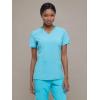 imageDickies Womens Scrub Top VNeck Top with 2 Pockets Moisture Wicking and 360 Stretch Fabric  DK615Turquoise