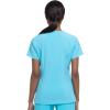 imageDickies Womens Scrub Top VNeck Top with 2 Pockets Moisture Wicking and 360 Stretch Fabric  DK615Turquoise