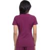 imageDickies Womens Scrub Top VNeck Top with 2 Pockets Moisture Wicking and 360 Stretch Fabric  DK615Wine
