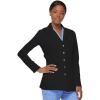 imageDickies Womens Xtreme Stretch 28 Inch Snap Front Lab CoatBlack