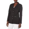 imageDickies Womens Xtreme Stretch 28 Inch Snap Front Lab CoatBlack