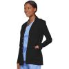 imageDickies Womens Xtreme Stretch 28 Inch Snap Front Lab CoatBlack
