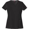 imageDickies Xtreme Stretch Women Scrubs Top VNeck 82851Black