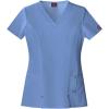 imageDickies Xtreme Stretch Women Scrubs Top VNeck 82851Ceil Blue