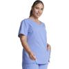 imageDickies Xtreme Stretch Women Scrubs Top VNeck 82851Ceil Blue