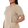 imageDickies Xtreme Stretch Women Scrubs Top VNeck 82851Dark Khaki