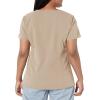 imageDickies Xtreme Stretch Women Scrubs Top VNeck 82851Dark Khaki