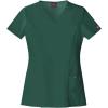 imageDickies Xtreme Stretch Women Scrubs Top VNeck 82851Hunter Green