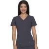 imageDickies Xtreme Stretch Women Scrubs Top VNeck 82851Pewter