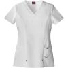 imageDickies Xtreme Stretch Women Scrubs Top VNeck 82851White