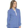 imageDynamix Scrubs for Women AthleticInspired Zip Front Jackets for Women with FourWay Stretch and Moisture Wicking DK330Ciel Blue