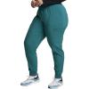 imageEDS Essentials Jogger Scrubs for Women Drawstring Scrub Pants DK065Hunter Green